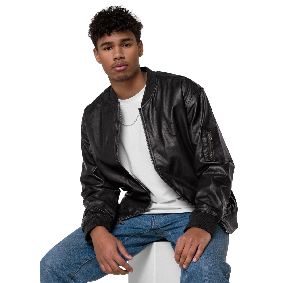 The Nation community Leather Bomber Jacket - The NationThe Nation community Leather Bomber JacketThe NationThe Nation8675343_13927The Nation community Leather Bomber JacketXSBlack
