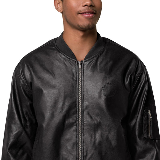 The Nation community Leather Bomber Jacket - The NationThe Nation community Leather Bomber JacketThe NationThe Nation8675343_13927The Nation community Leather Bomber JacketXSBlack